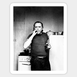 Charles Bukowski ))(( Poet and Novelist Fan Design Sticker